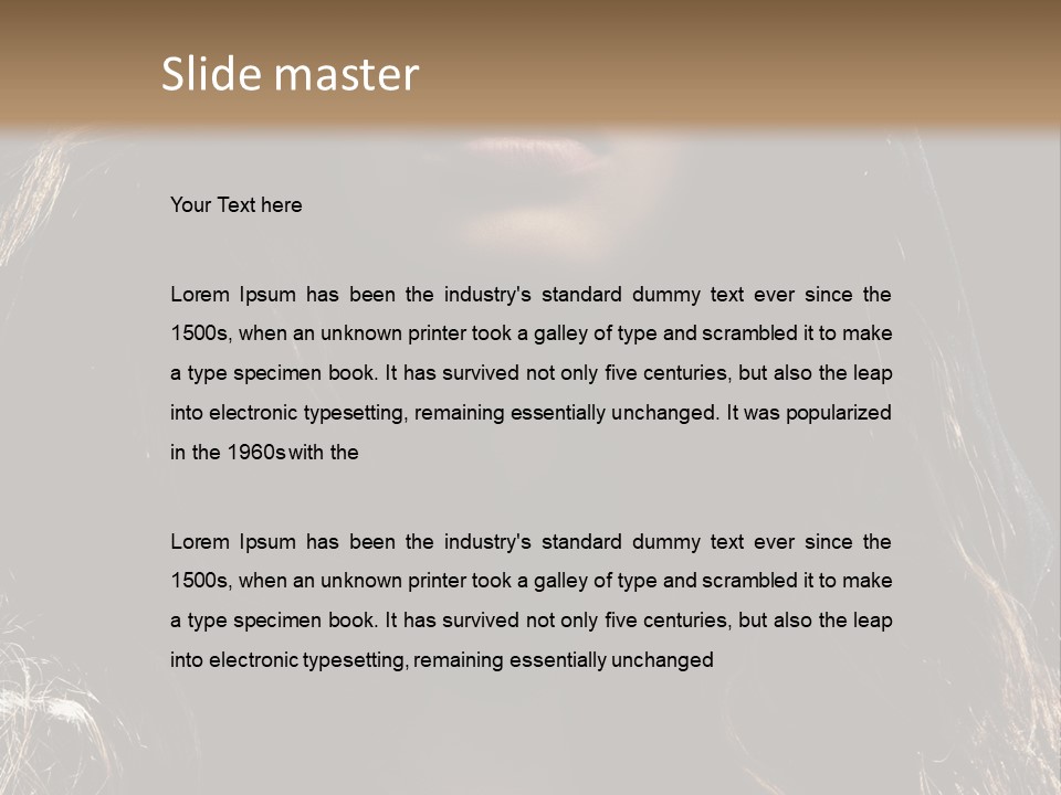 Photography Hair  PowerPoint Template