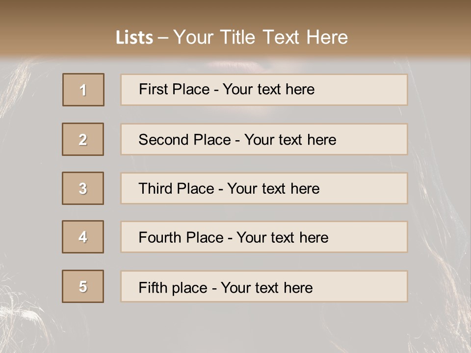 Photography Hair  PowerPoint Template