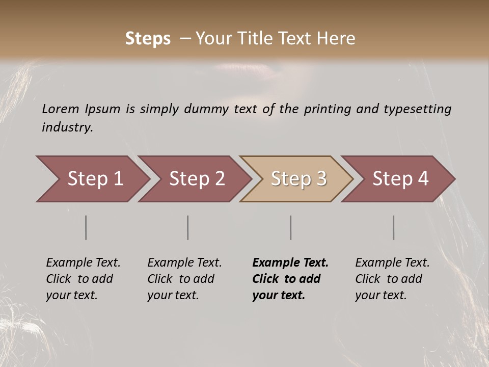Photography Hair  PowerPoint Template