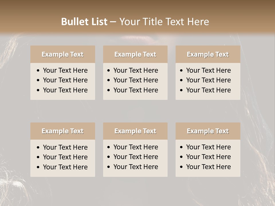 Photography Hair  PowerPoint Template