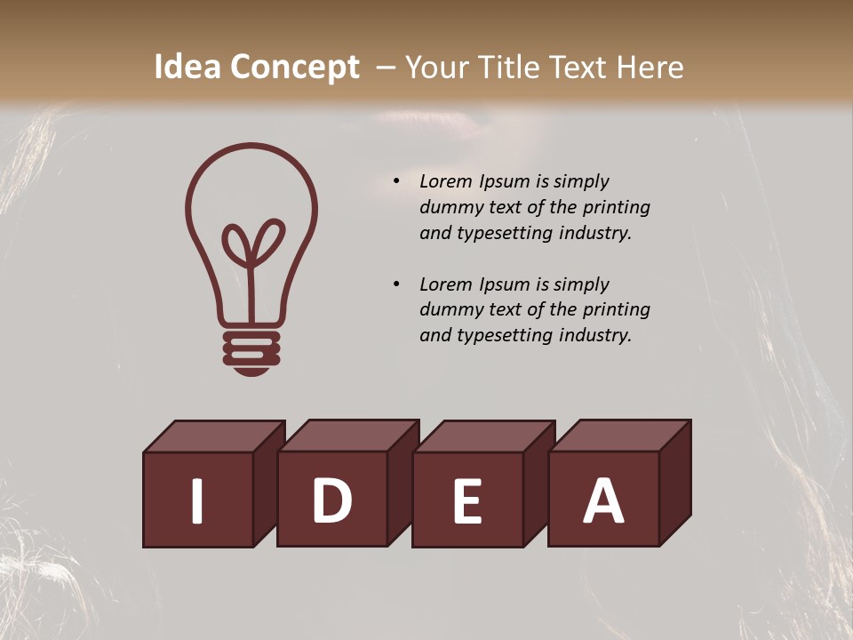 Photography Hair  PowerPoint Template