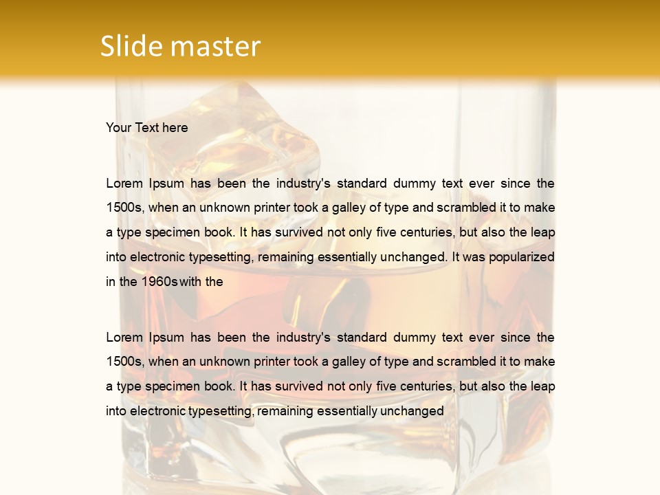 Liquor Drink Alcohol PowerPoint Template