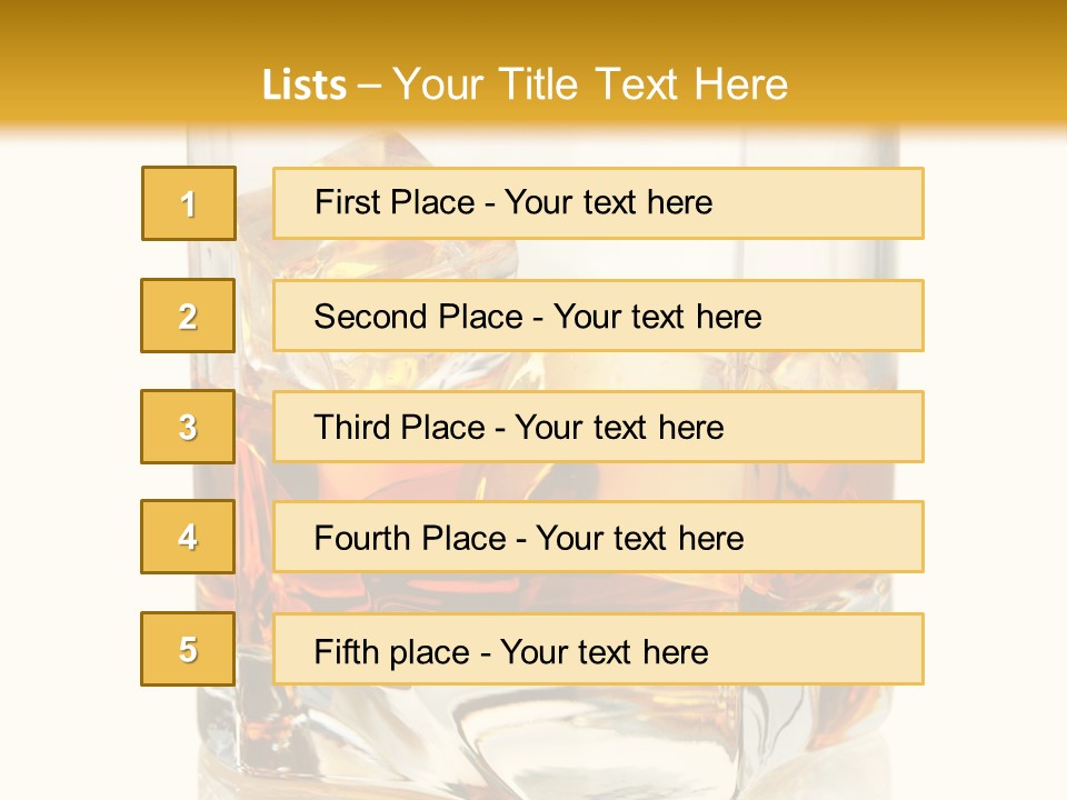 Liquor Drink Alcohol PowerPoint Template