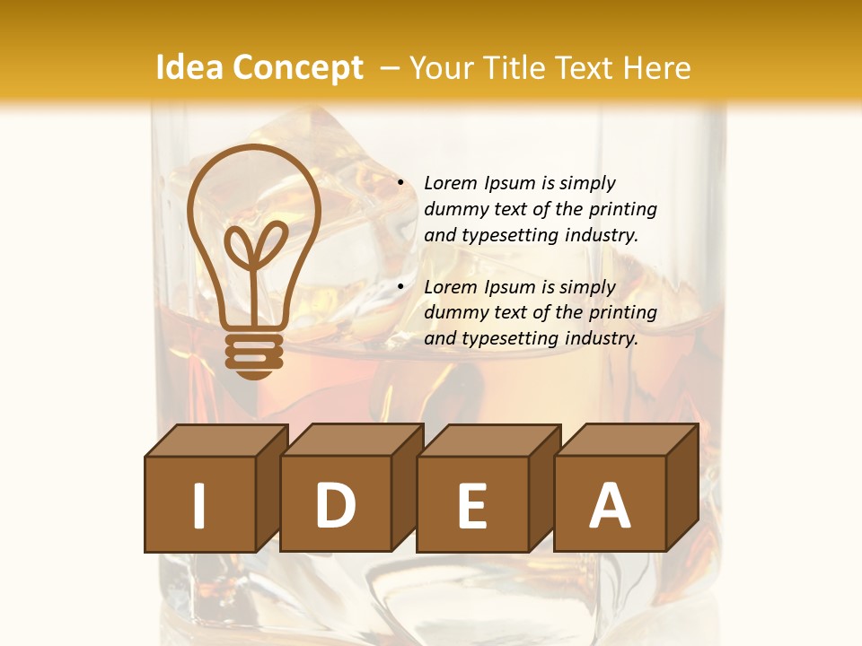 Liquor Drink Alcohol PowerPoint Template