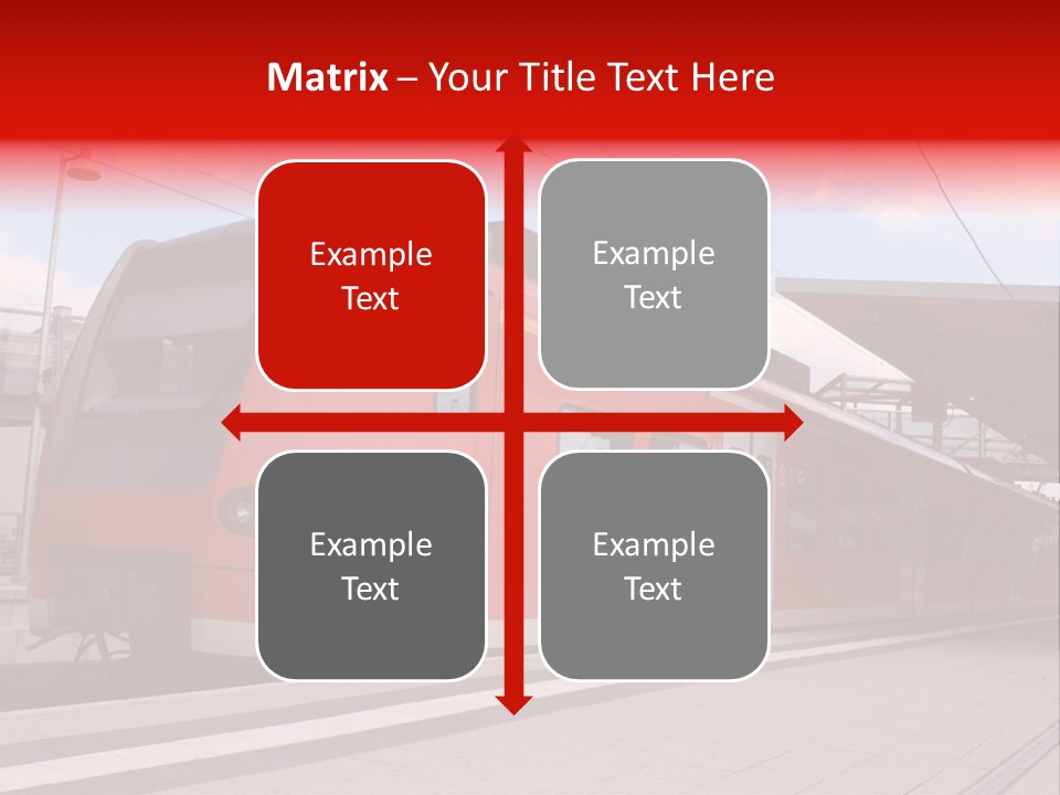 Mass Transit Itinerary Railroad PowerPoint Template