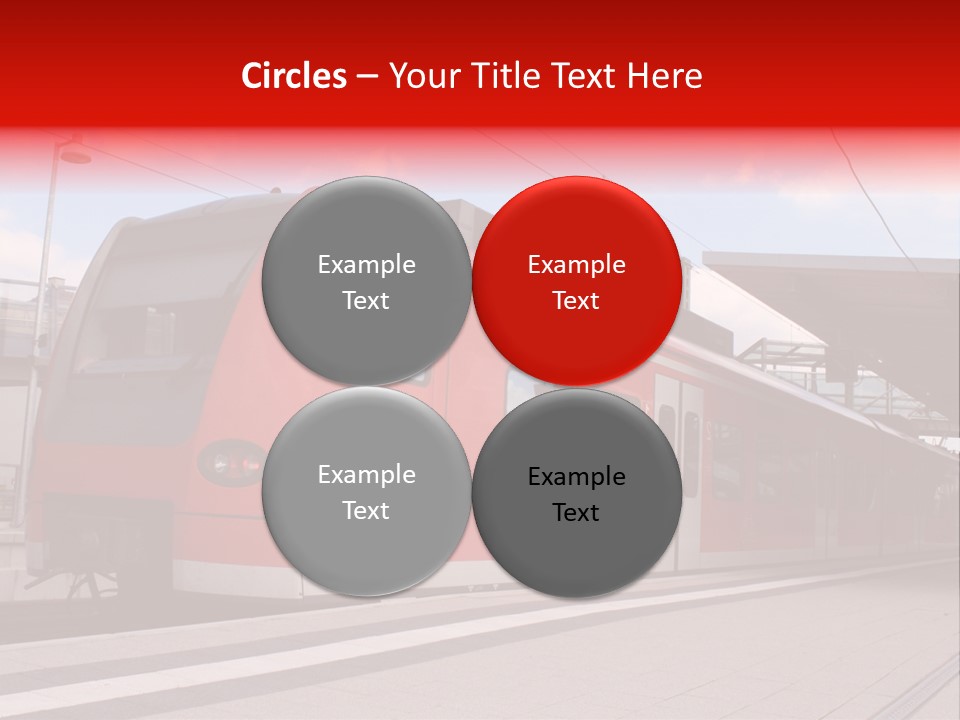 Mass Transit Itinerary Railroad PowerPoint Template