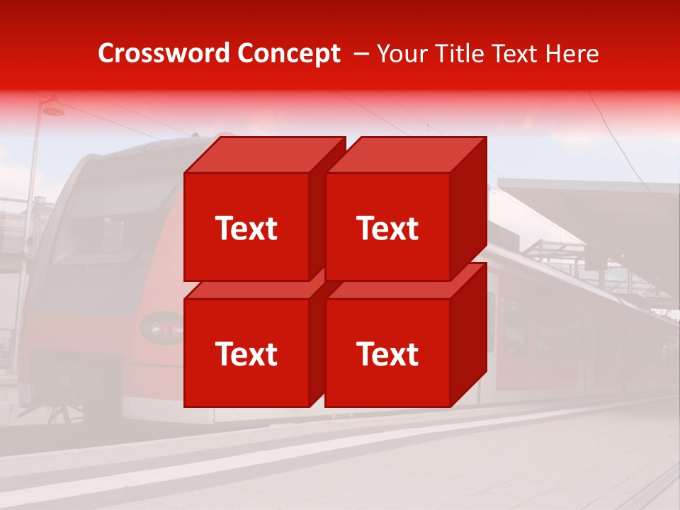Mass Transit Itinerary Railroad PowerPoint Template