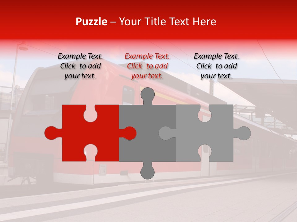 Mass Transit Itinerary Railroad PowerPoint Template