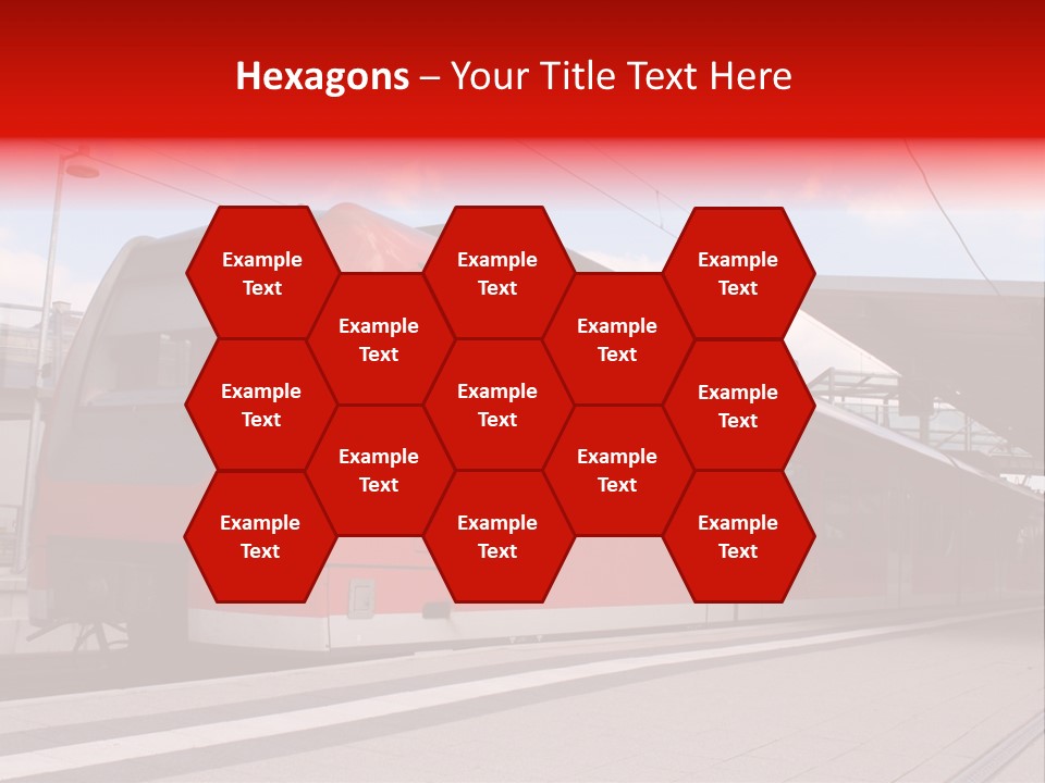 Mass Transit Itinerary Railroad PowerPoint Template