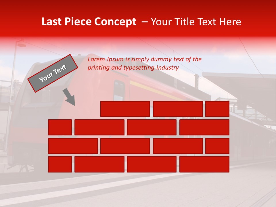 Mass Transit Itinerary Railroad PowerPoint Template