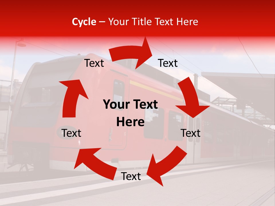 Mass Transit Itinerary Railroad PowerPoint Template