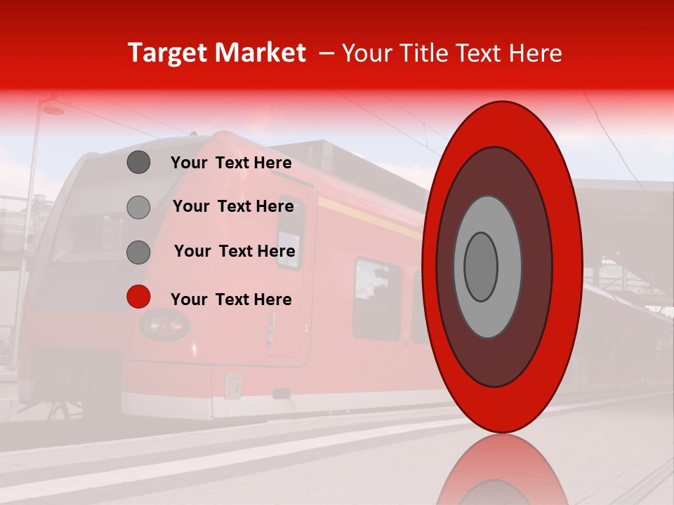Mass Transit Itinerary Railroad PowerPoint Template