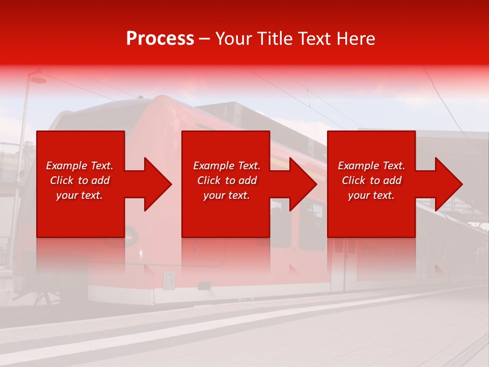 Mass Transit Itinerary Railroad PowerPoint Template