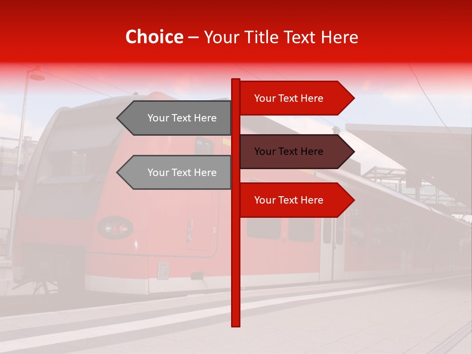 Mass Transit Itinerary Railroad PowerPoint Template