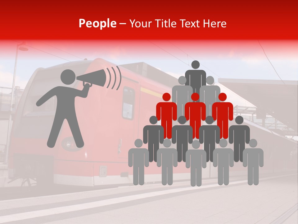 Mass Transit Itinerary Railroad PowerPoint Template