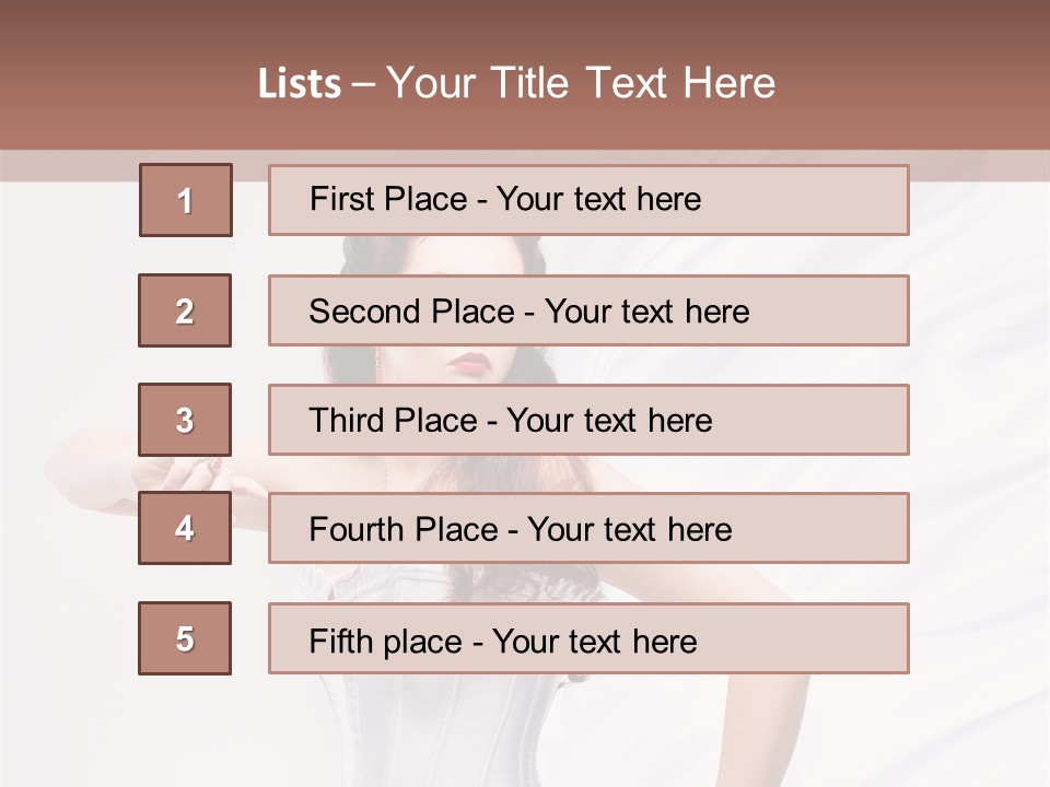 Model White Elegance PowerPoint Template