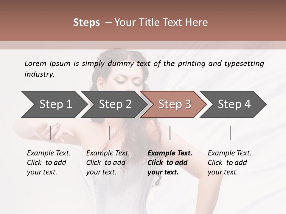 Model White Elegance PowerPoint Template