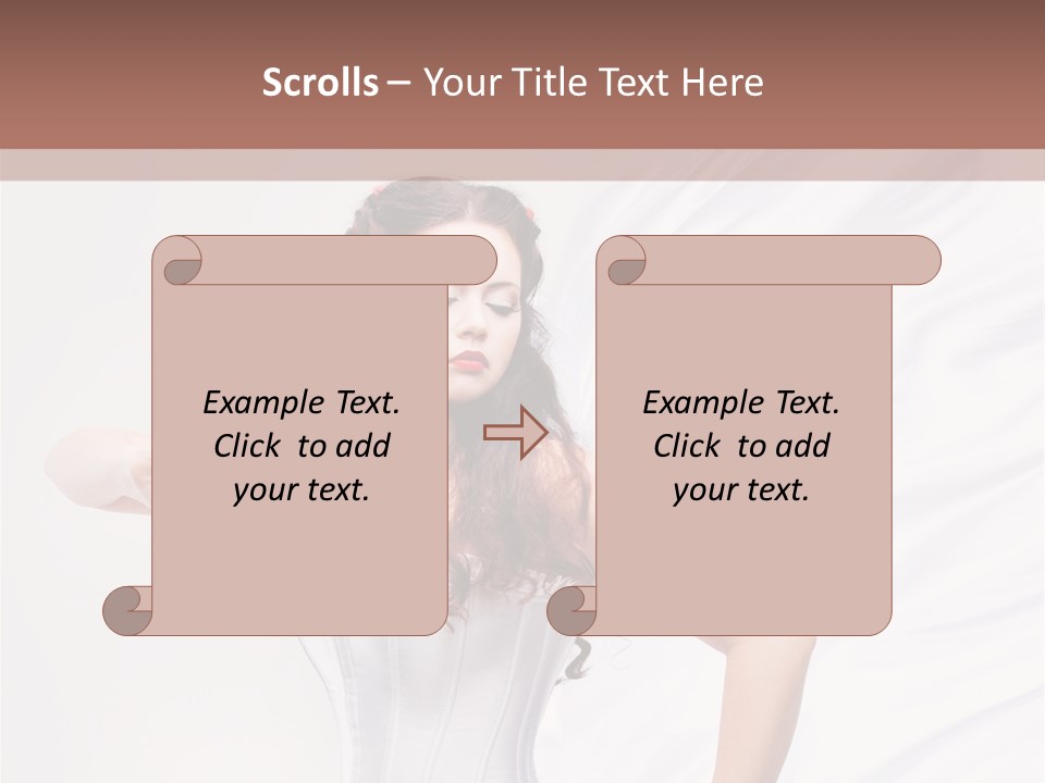 Model White Elegance PowerPoint Template