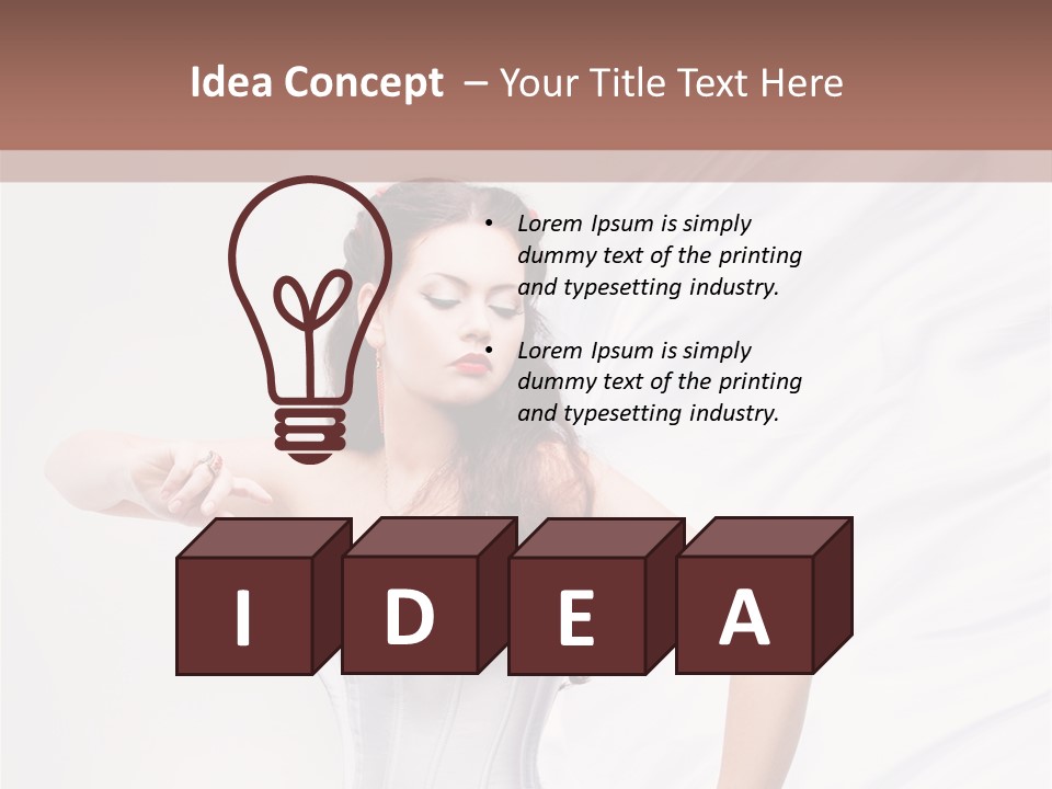 Model White Elegance PowerPoint Template