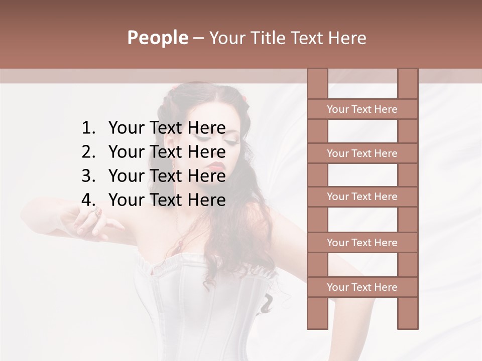 Model White Elegance PowerPoint Template