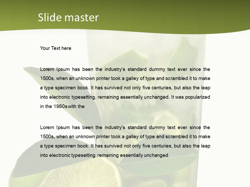 Half Ice Gross PowerPoint Template