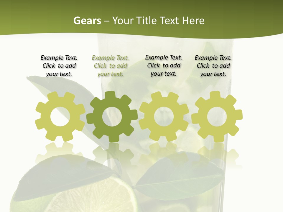 Half Ice Gross PowerPoint Template