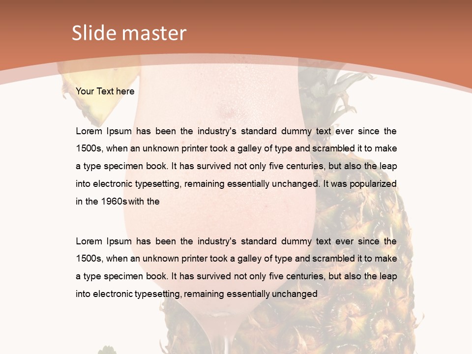 Cocktail Page Glass PowerPoint Template