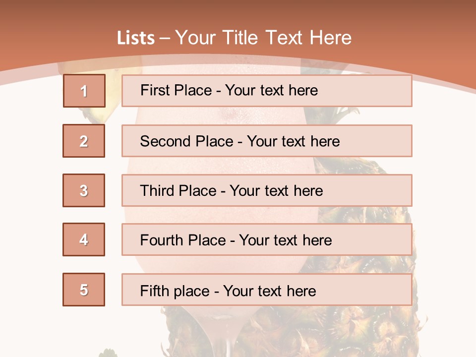 Cocktail Page Glass PowerPoint Template
