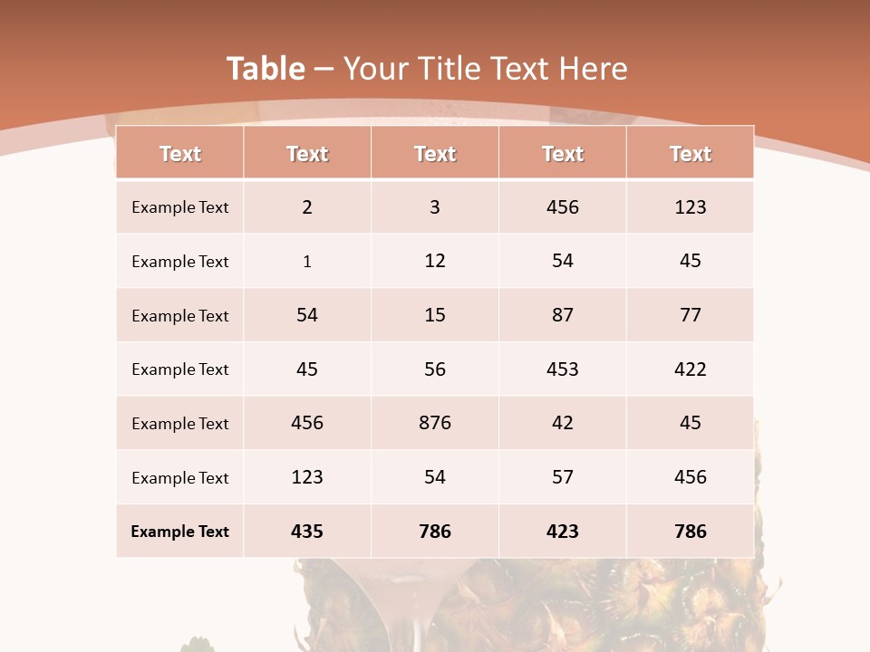 Cocktail Page Glass PowerPoint Template