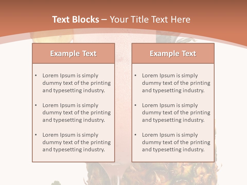 Cocktail Page Glass PowerPoint Template