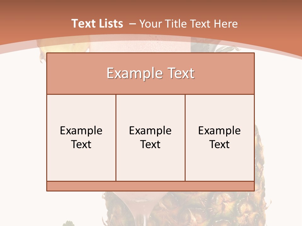Cocktail Page Glass PowerPoint Template