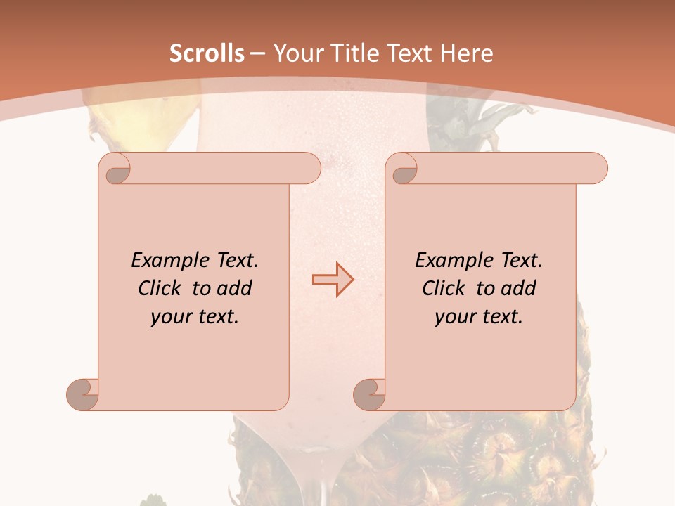 Cocktail Page Glass PowerPoint Template