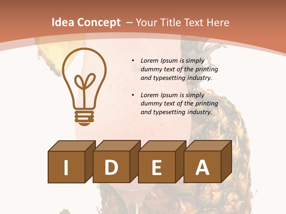 Cocktail Page Glass PowerPoint Template