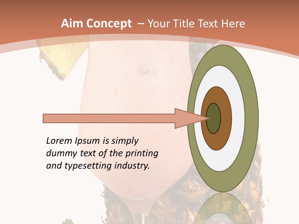 Cocktail Page Glass PowerPoint Template