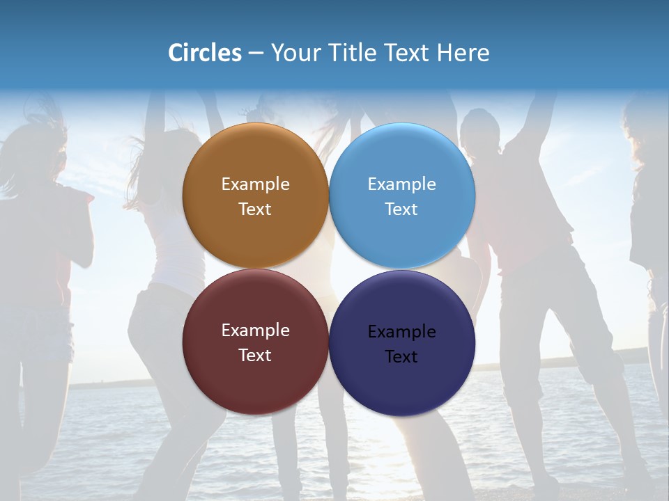 Holiday Orange Girl PowerPoint Template