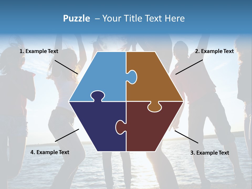 Holiday Orange Girl PowerPoint Template