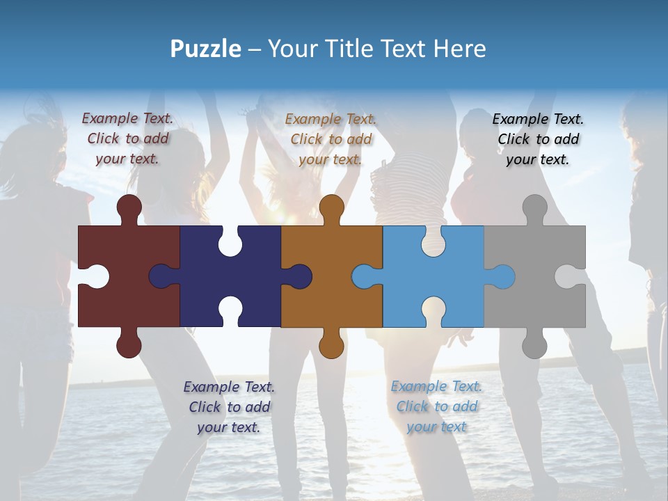 Holiday Orange Girl PowerPoint Template