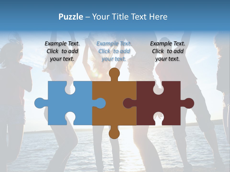 Holiday Orange Girl PowerPoint Template