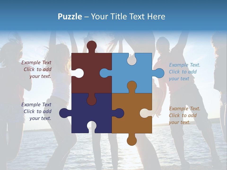 Holiday Orange Girl PowerPoint Template