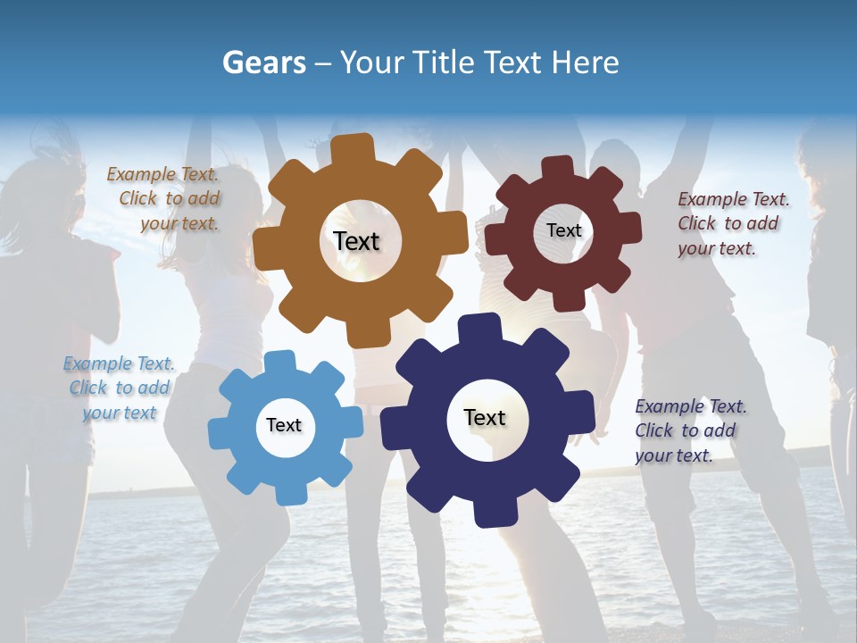 Holiday Orange Girl PowerPoint Template