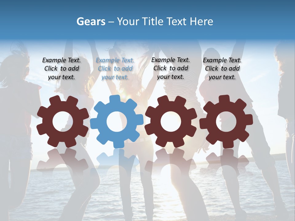 Holiday Orange Girl PowerPoint Template