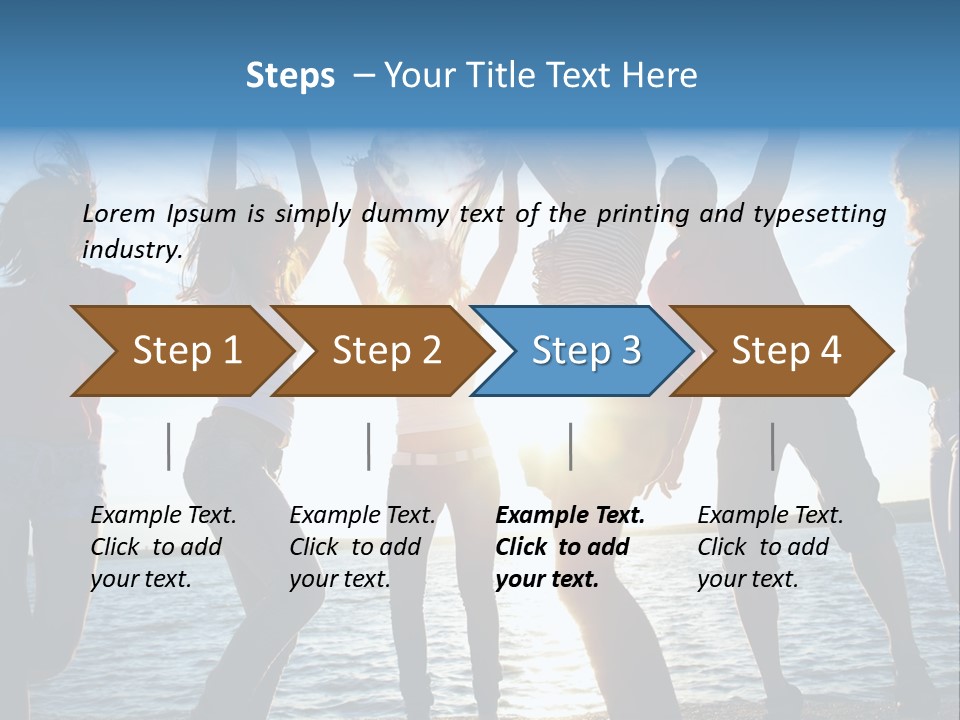 Holiday Orange Girl PowerPoint Template