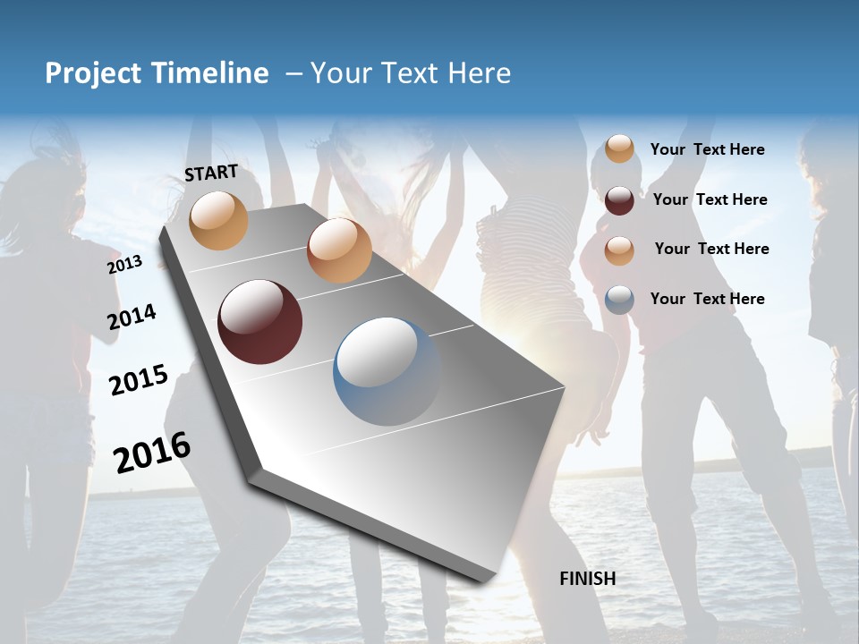 Holiday Orange Girl PowerPoint Template