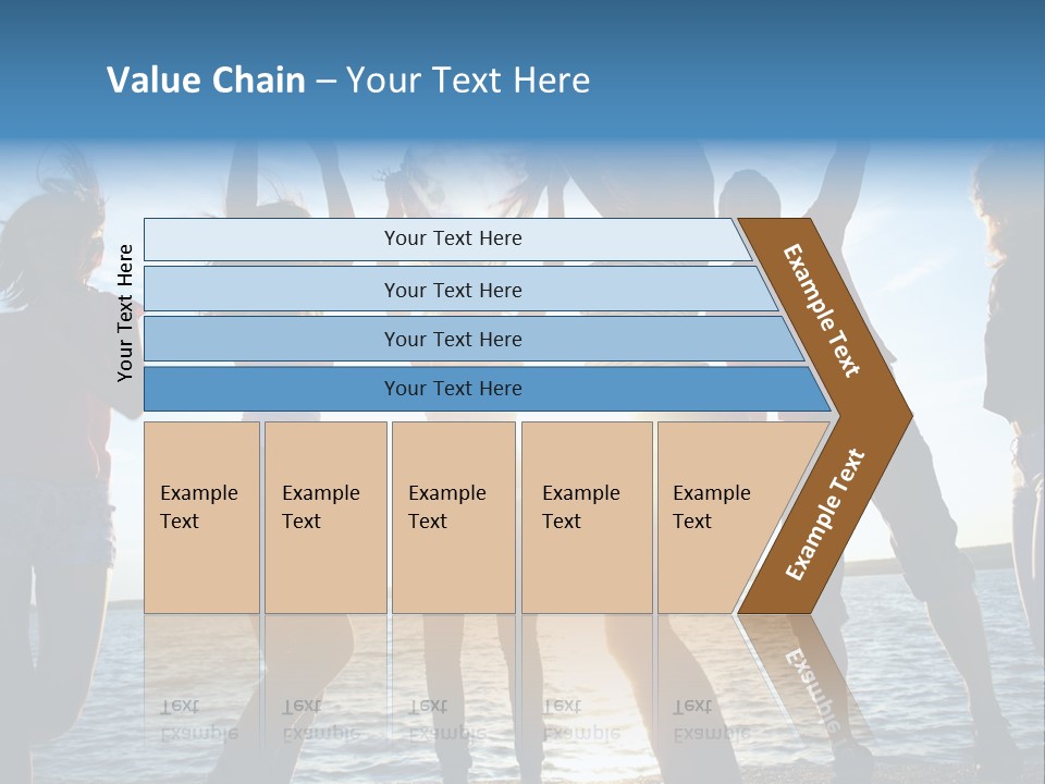 Holiday Orange Girl PowerPoint Template