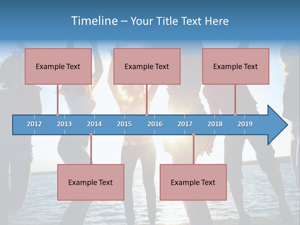 Holiday Orange Girl PowerPoint Template