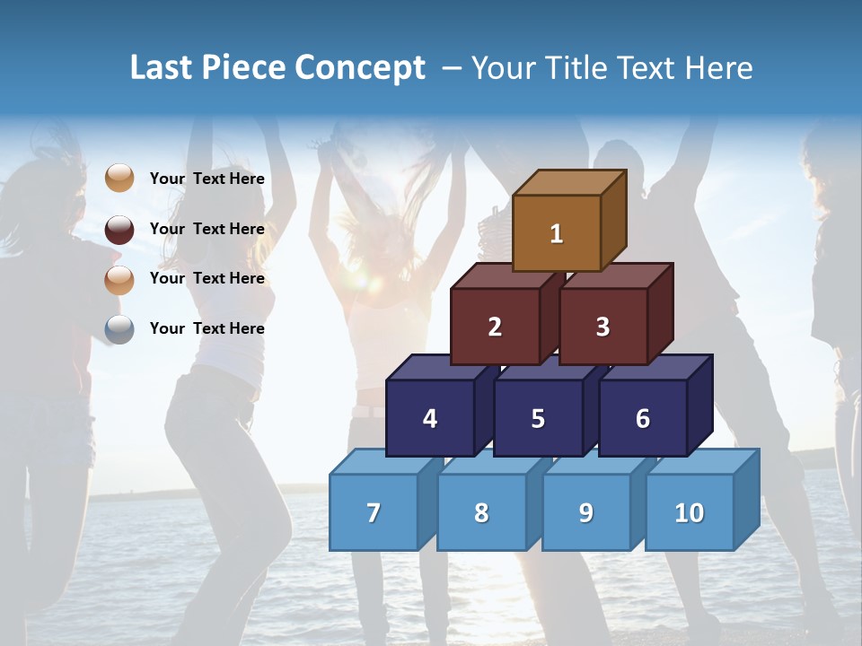 Holiday Orange Girl PowerPoint Template