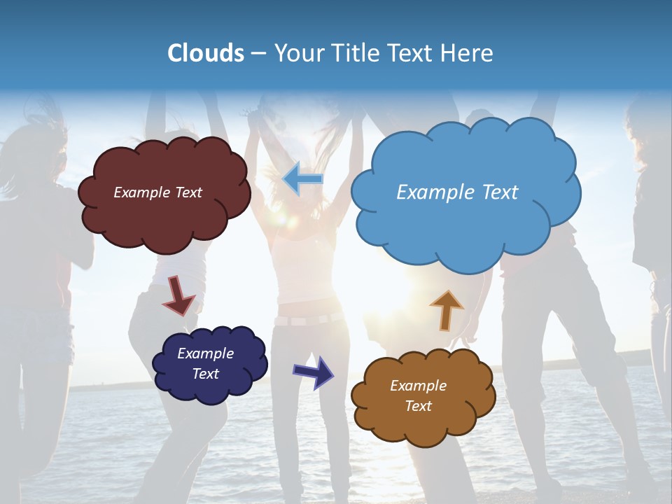 Holiday Orange Girl PowerPoint Template