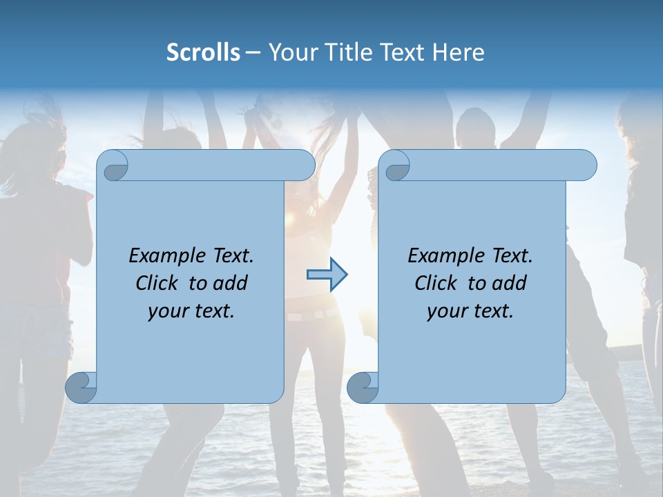 Holiday Orange Girl PowerPoint Template