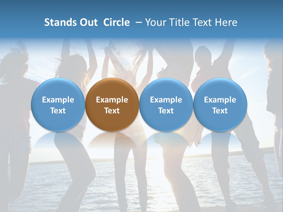 Holiday Orange Girl PowerPoint Template