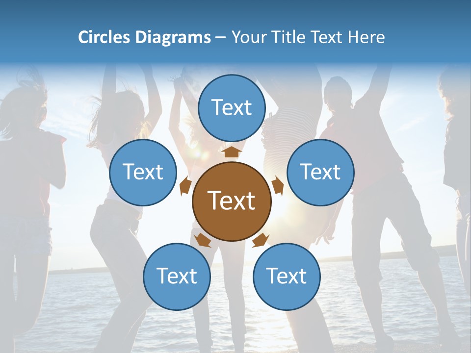 Holiday Orange Girl PowerPoint Template